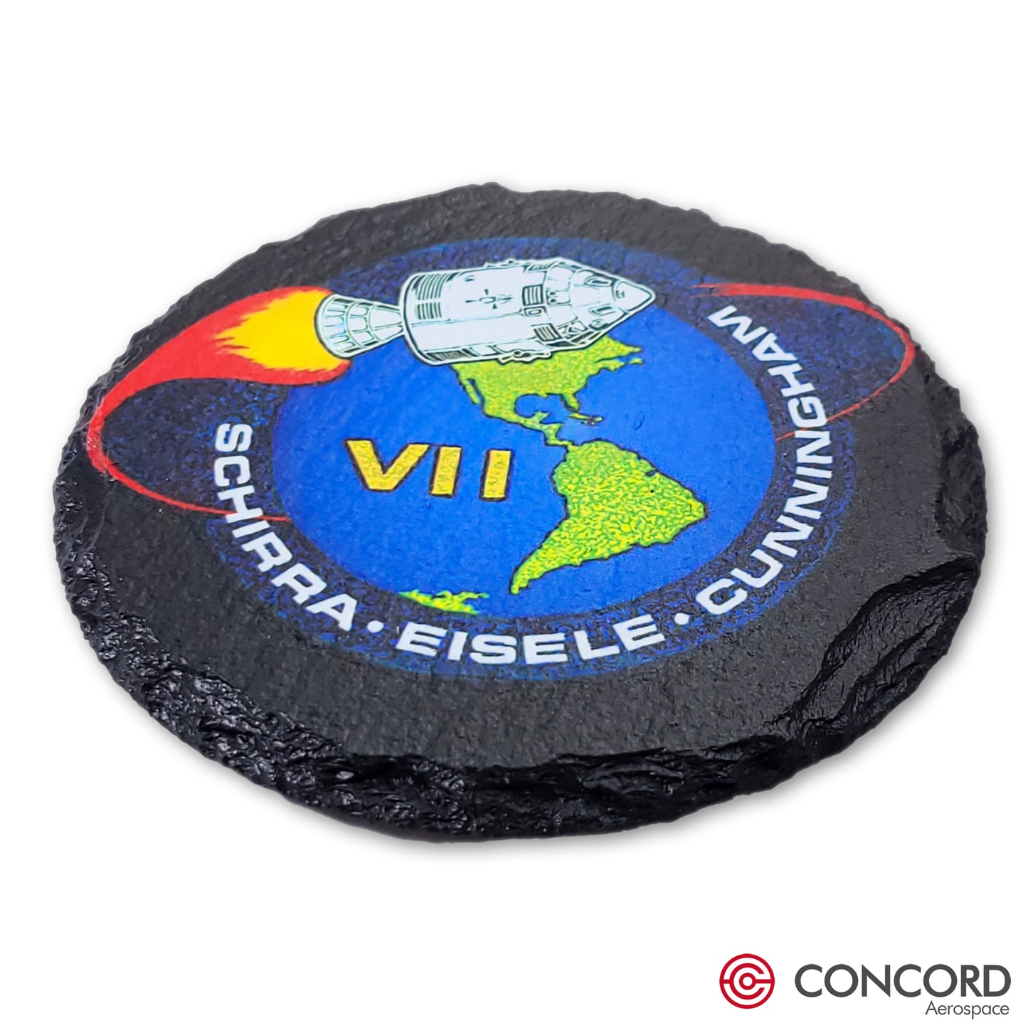 APOLLO 7 MISSION - SLATE COASTER - Concord Aerospace Concord Aerospace Concord Aerospace Coasters