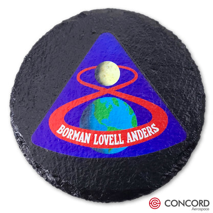 APOLLO 8 MISSION - SLATE COASTER - Concord Aerospace Concord Aerospace Concord Aerospace Coasters