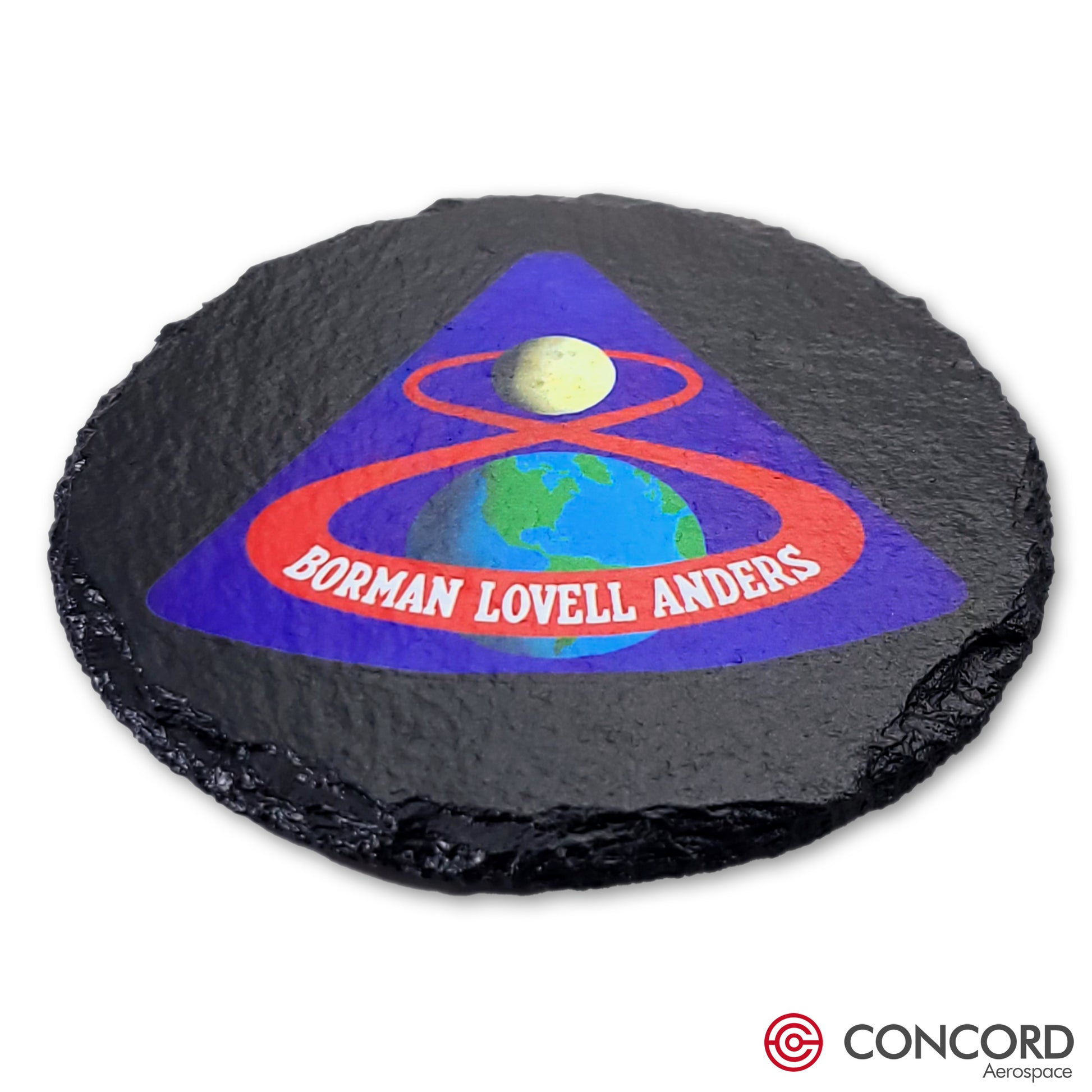 APOLLO 8 MISSION - SLATE COASTER - Concord Aerospace Concord Aerospace Concord Aerospace Coasters