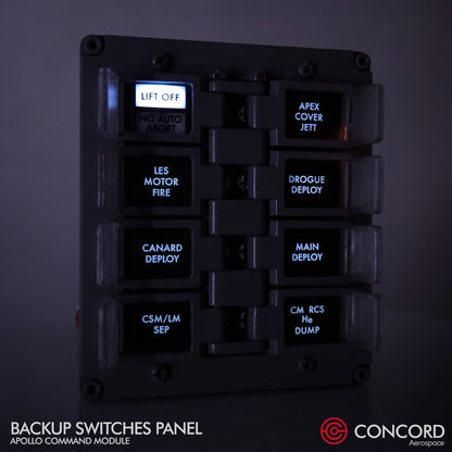 CUSTOMIZABLE APOLLO COMMAND MODULE BACKUP SWITCHES PANEL - Concord Aerospace