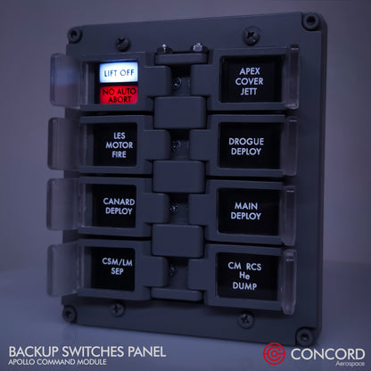 CUSTOMIZABLE APOLLO COMMAND MODULE BACKUP SWITCHES PANEL - Concord Aerospace