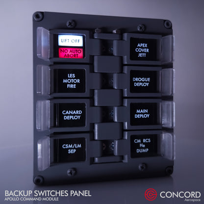 APOLLO COMMAND MODULE BACKUP SWITCHES PANEL - Concord Aerospace