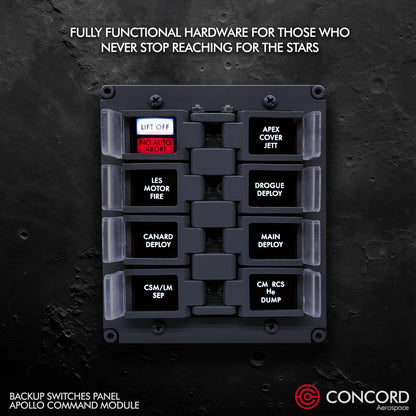 CUSTOMIZABLE APOLLO COMMAND MODULE BACKUP SWITCHES PANEL - Concord Aerospace