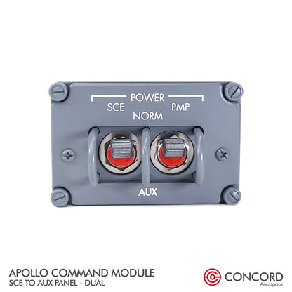 APOLLO COMMAND MODULE DUAL SWITCH PANEL - SCE to AUX - Concord Aerospace