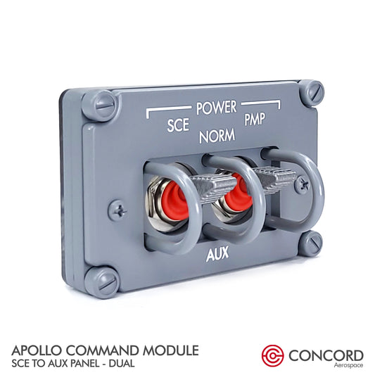 APOLLO COMMAND MODULE DUAL SWITCH PANEL - SCE to AUX - Concord Aerospace