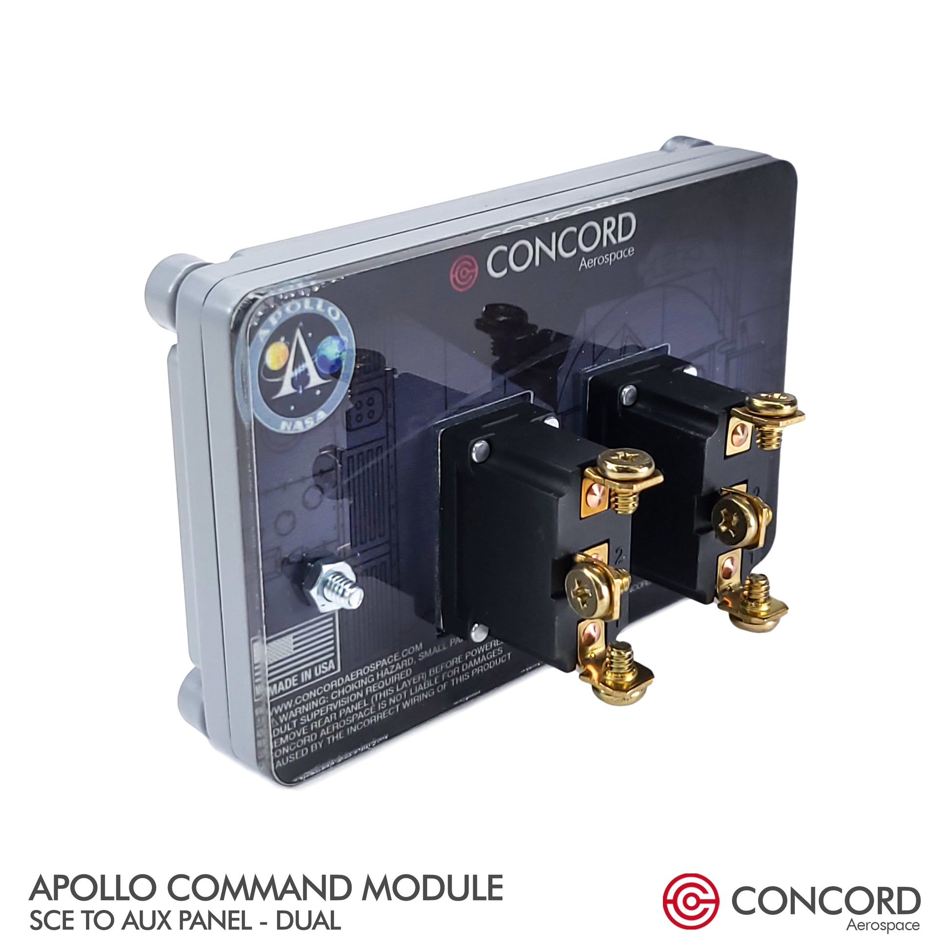 APOLLO COMMAND MODULE DUAL SWITCH PANEL - SCE to AUX - Concord Aerospace