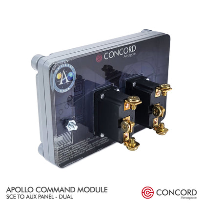 APOLLO COMMAND MODULE DUAL SWITCH PANEL - SCE to AUX - Concord Aerospace