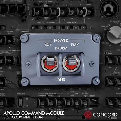 APOLLO COMMAND MODULE DUAL SWITCH PANEL - SCE to AUX - Concord Aerospace