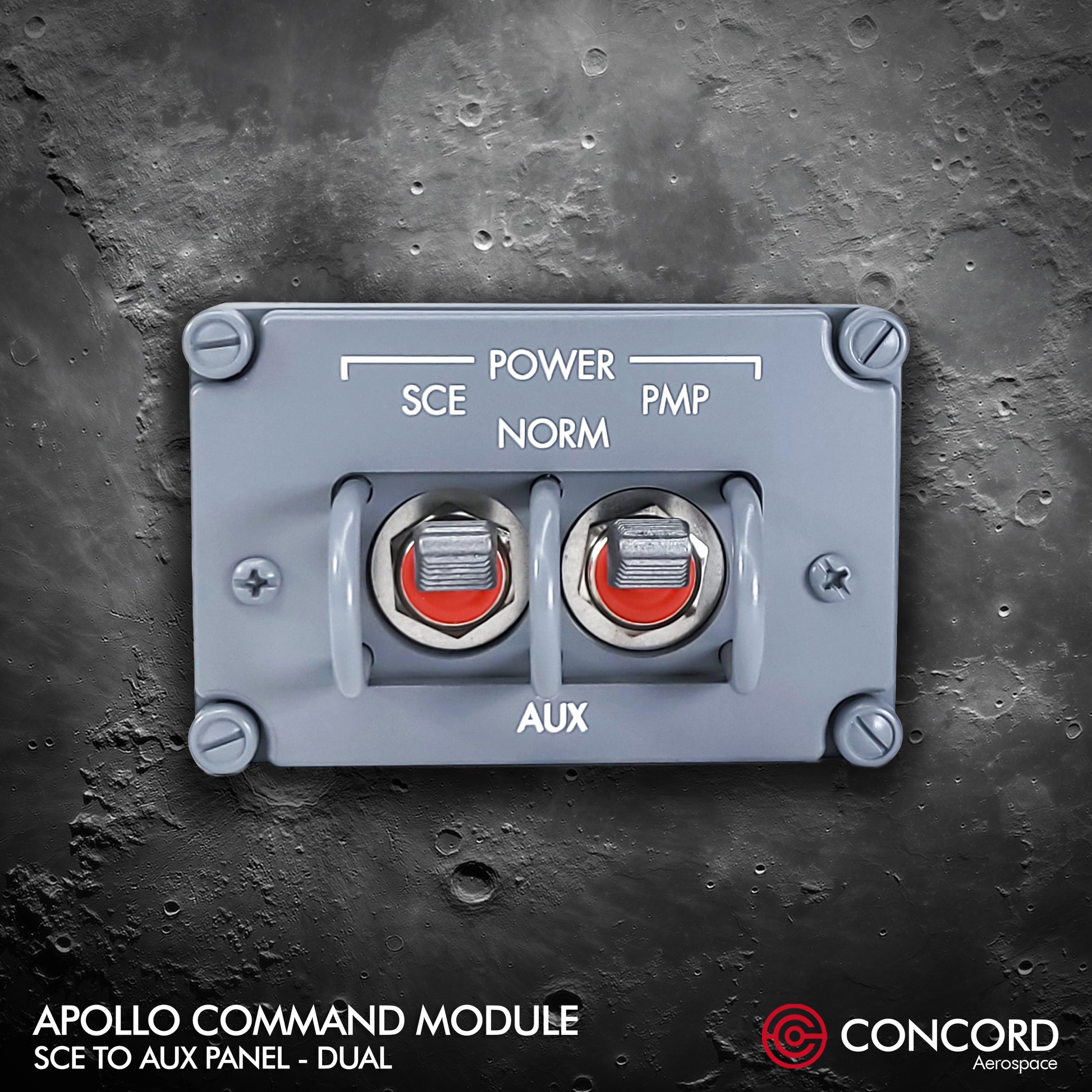 APOLLO COMMAND MODULE DUAL SWITCH PANEL - SCE to AUX - Concord Aerospace
