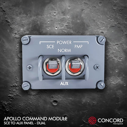 APOLLO COMMAND MODULE DUAL SWITCH PANEL - SCE to AUX - Concord Aerospace