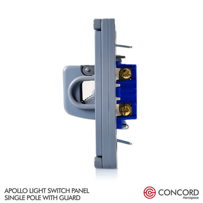APOLLO LIGHT SWITCH PANEL WALLPLATE WITH SINGLE POLE TOGGLE - Concord Aerospace Concord Aerospace Concord Aerospace Wall Switch Panel