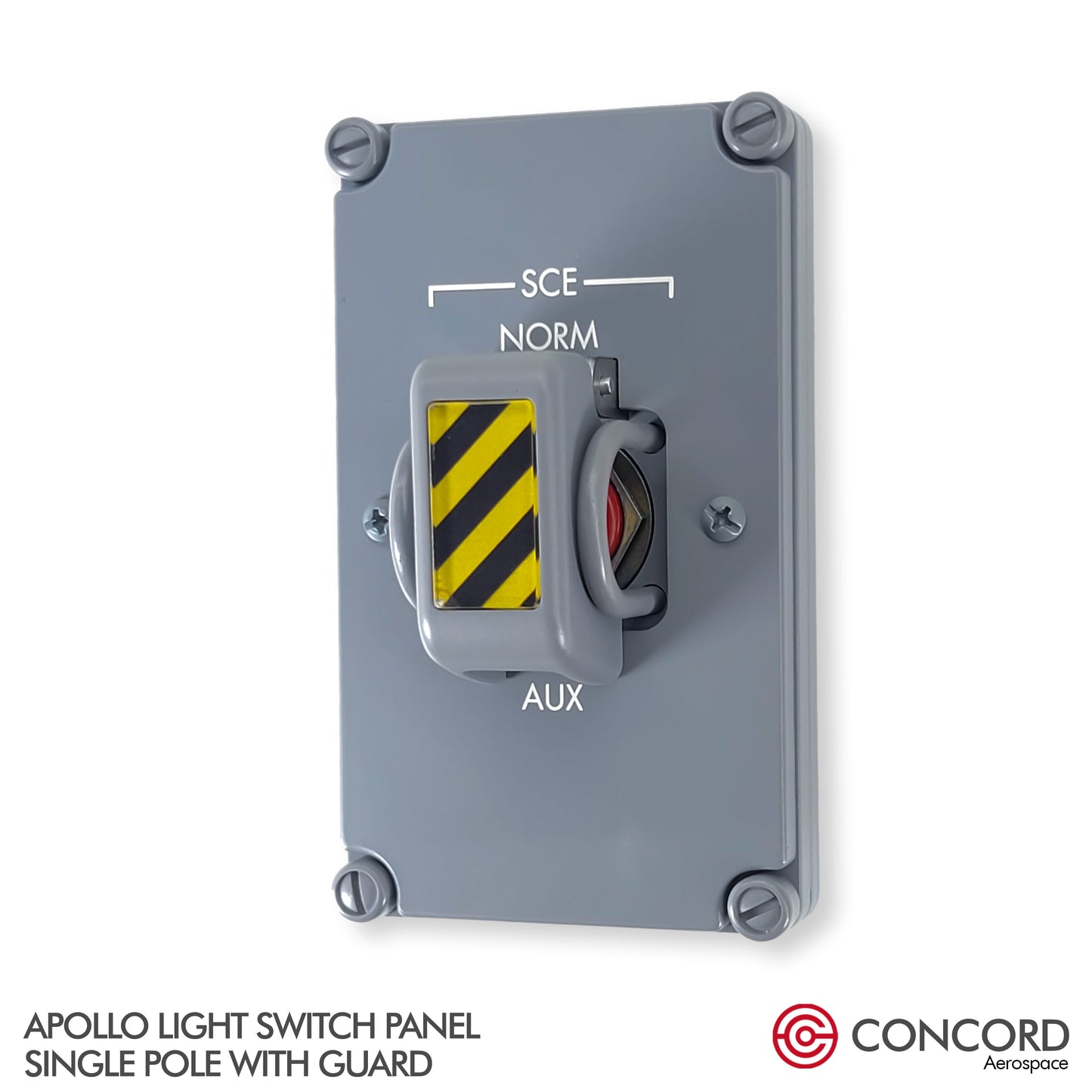 APOLLO LIGHT SWITCH PANEL WALLPLATE WITH SINGLE POLE TOGGLE - Concord Aerospace Concord Aerospace Concord Aerospace Wall Switch Panel