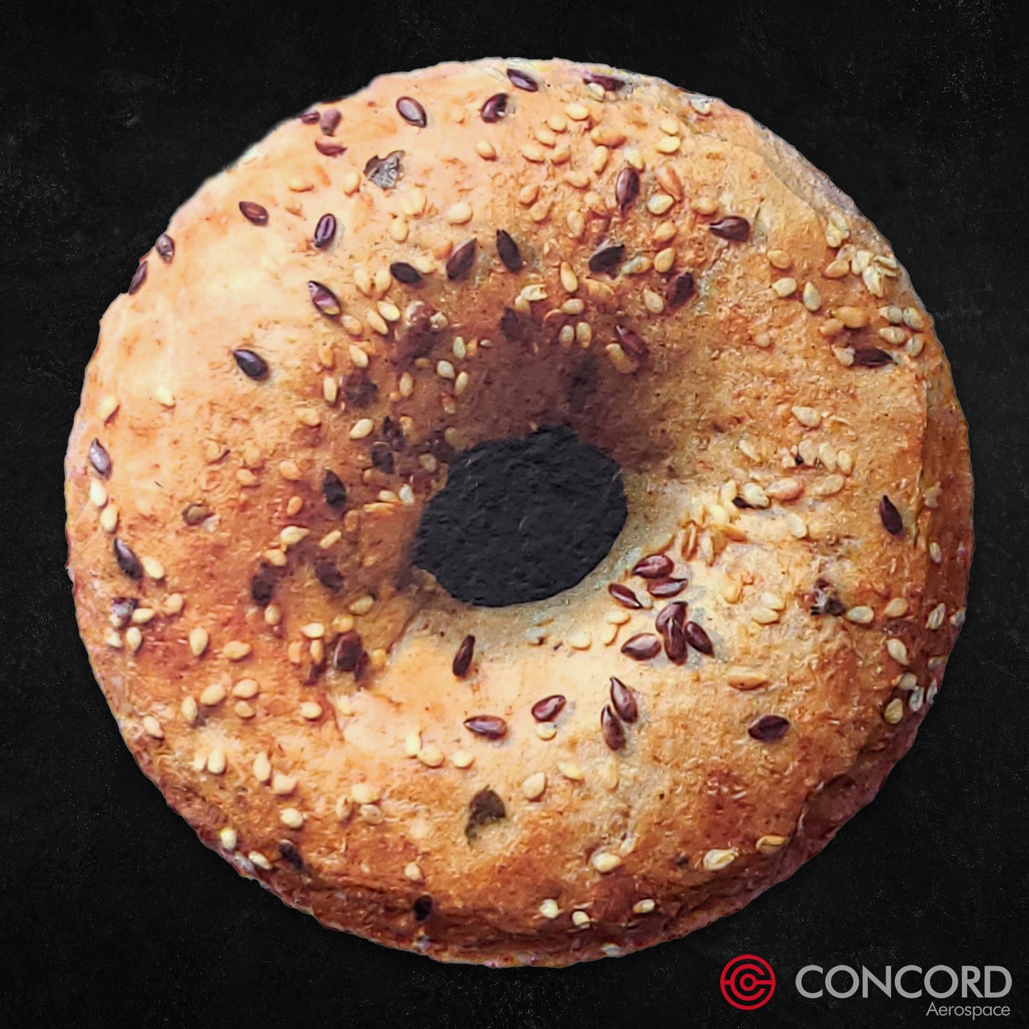 SPACE BAGEL - SLATE COASTER - Concord Aerospace Concord Aerospace Concord Aerospace Coasters