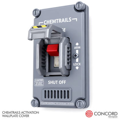 CHEMTRAILS ACTIVATION PANEL LIGHT SWITCH WALL PLATE