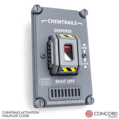 CHEMTRAILS ACTIVATION PANEL LIGHT SWITCH WALL PLATE