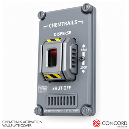 CHEMTRAILS ACTIVATION PANEL LIGHT SWITCH WALL PLATE