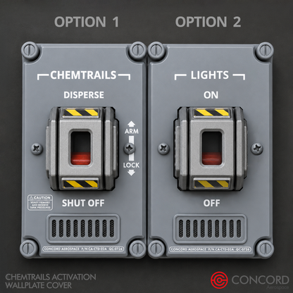 CHEMTRAILS ACTIVATION PANEL LIGHT SWITCH WALL PLATE