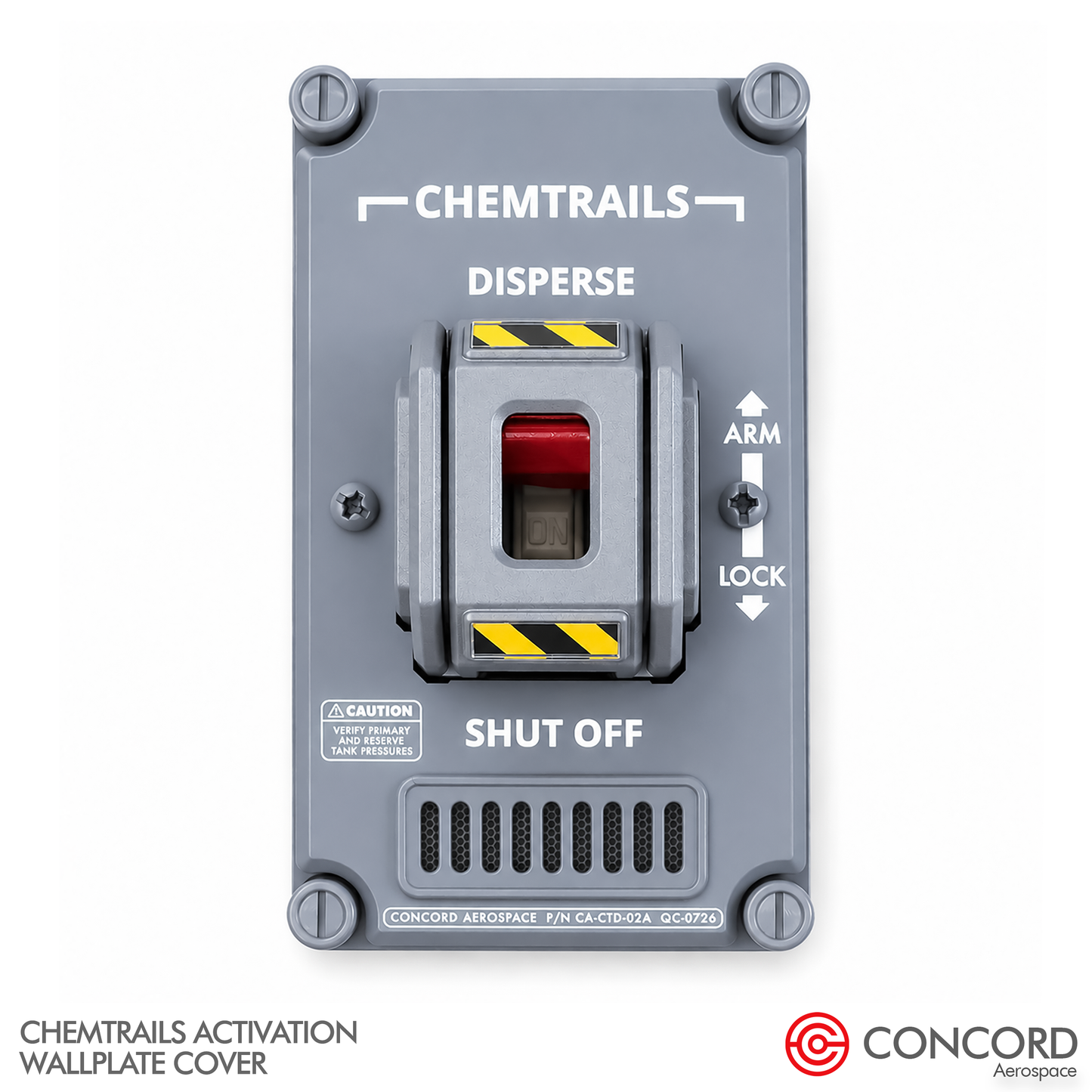 CHEMTRAILS ACTIVATION PANEL LIGHT SWITCH WALL PLATE