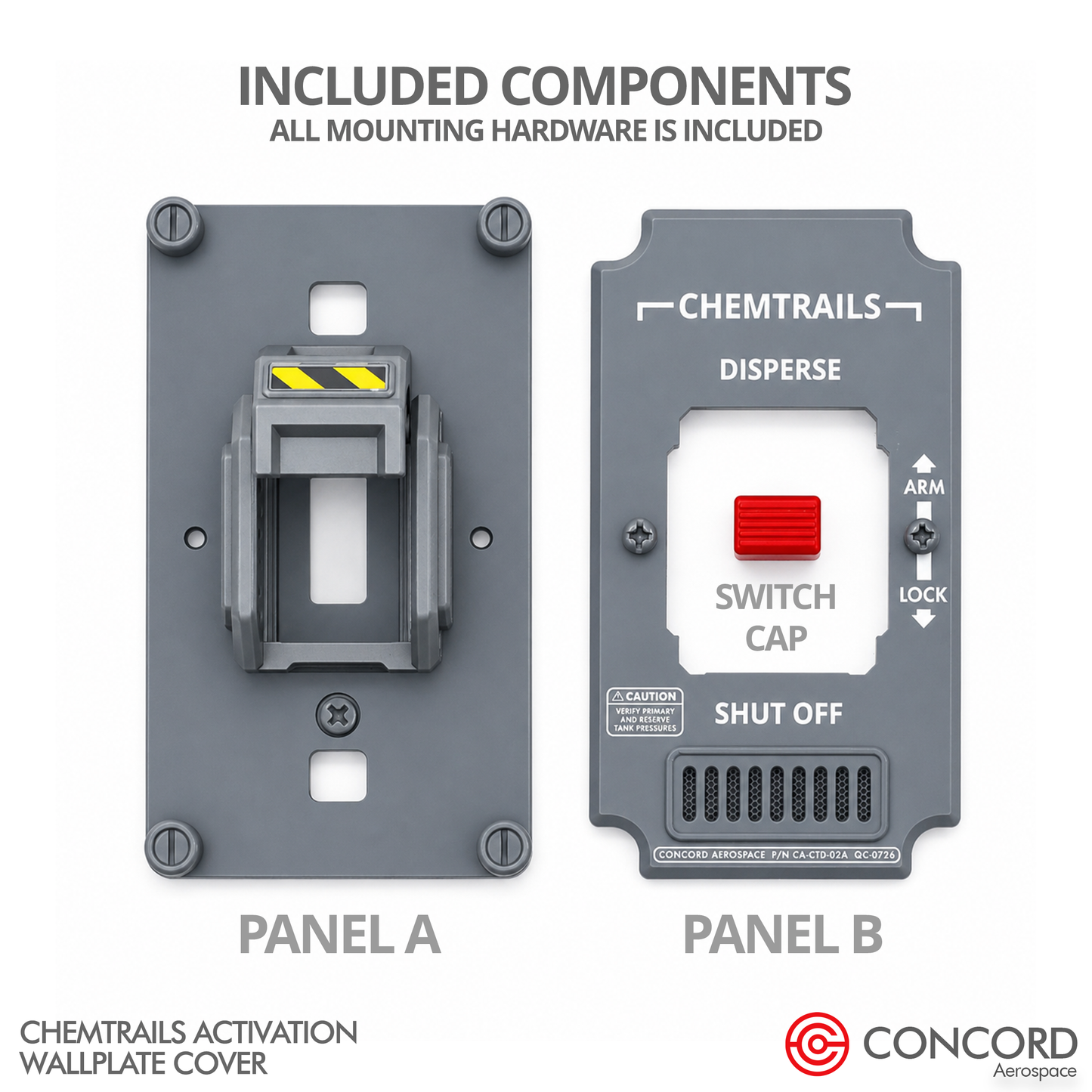 CHEMTRAILS ACTIVATION PANEL LIGHT SWITCH WALL PLATE