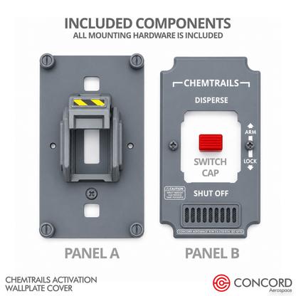 CHEMTRAILS ACTIVATION PANEL LIGHT SWITCH WALL PLATE
