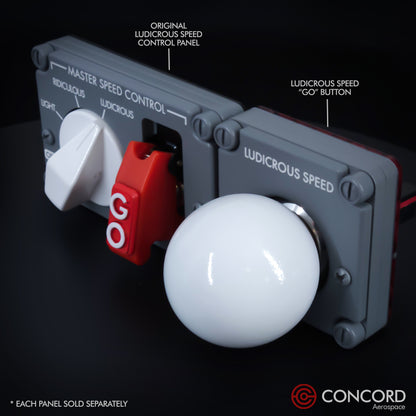 LUDICROUS SPEED "THE BALL" BUTTON PANEL - Concord Aerospace