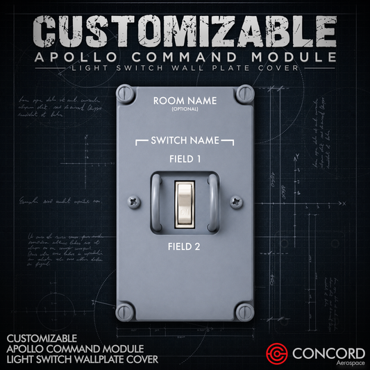 CUSTOMIZABLE LIGHT SWITCH WALLPLATE COVER - Concord Aerospace