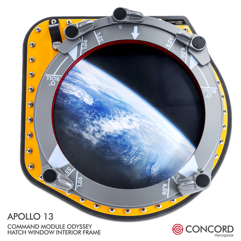 Apollo 13 Commander Module APOLLO 13 COMMAND MODULE ODYSSEY HATCH WINDOW – Concord Aerospace
