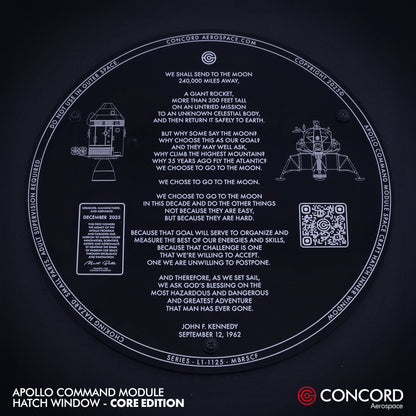 APOLLO COMMAND MODULE HATCH WINDOW — CORE EDITION