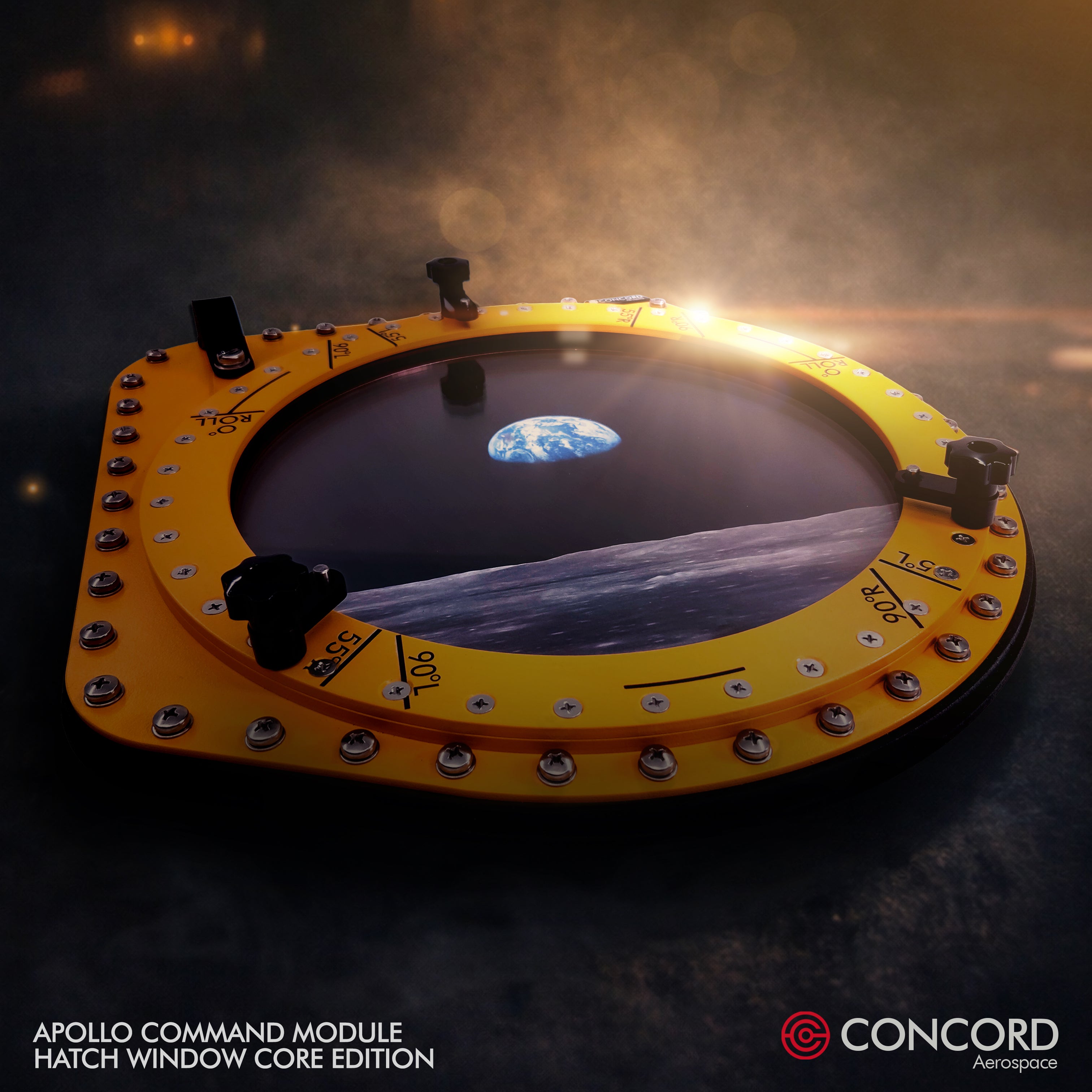 Spacecraft Module Window APOLLO COMMAND MODULE HATCH WINDOW — CORE EDITION BY CONCORD AEROSPACE ...