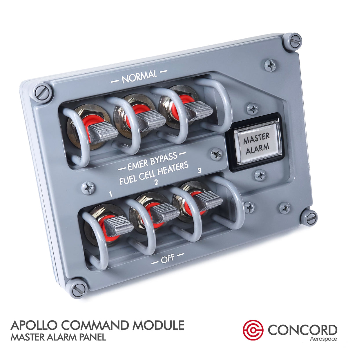 Apollo 12 Command Module Panel APOLLO COMMAND MODULE MASTER ALARM PANEL – Concord Aerospace