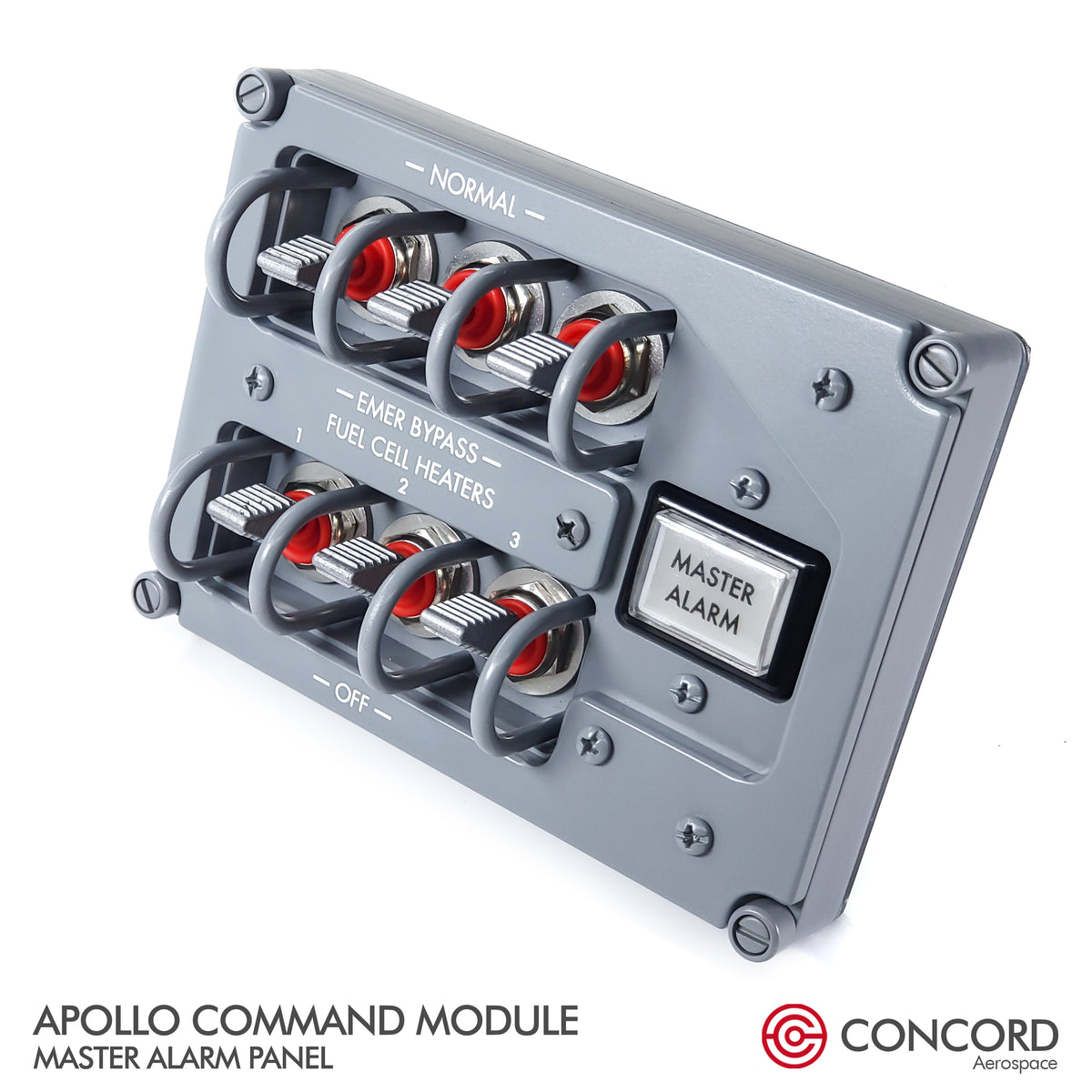 Apollo Command Module Instrument Panel Labels APOLLO COMMAND MODULE MASTER ALARM PANEL – Concord Aerospace