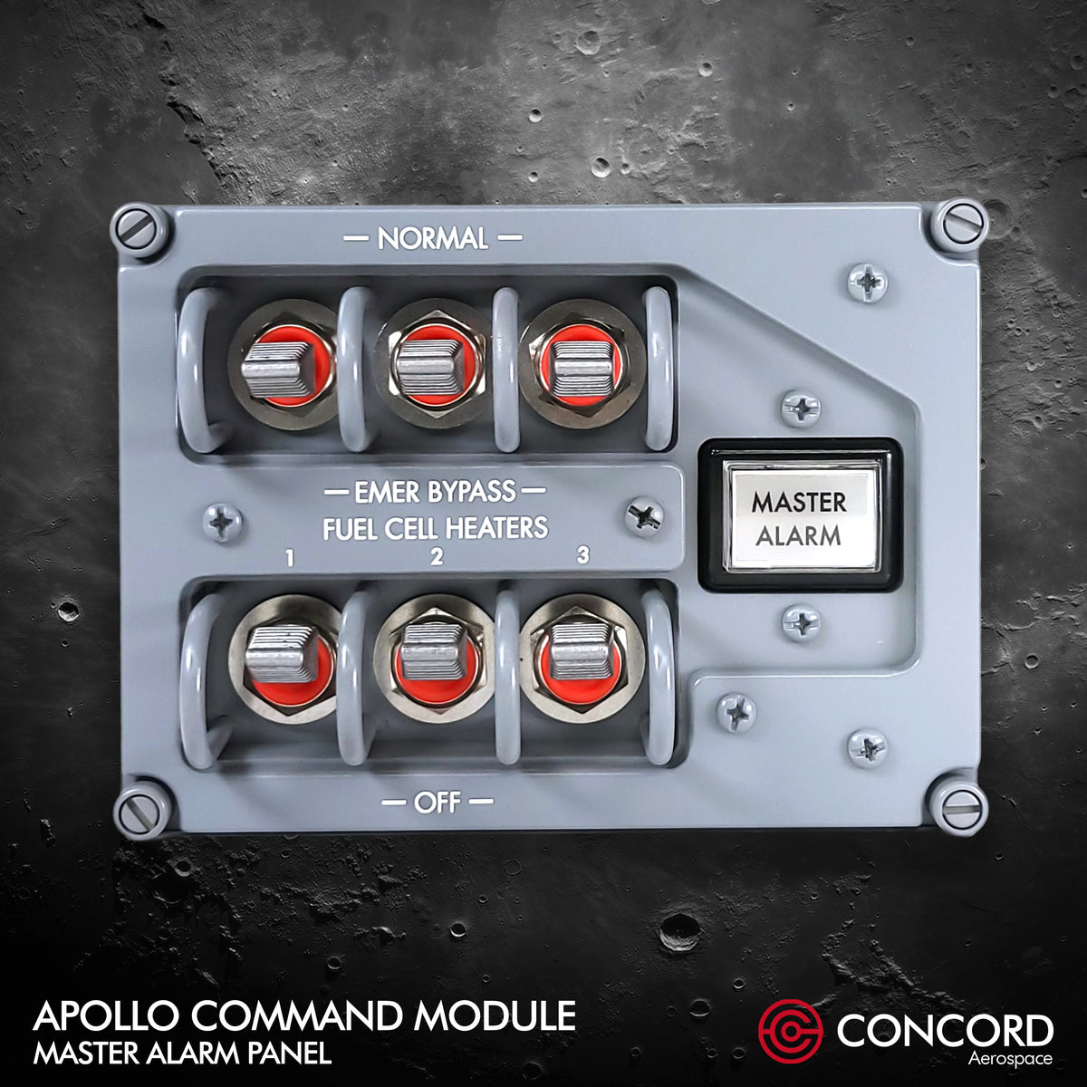 Apollo Command Module Dark APOLLO COMMAND MODULE MASTER ALARM PANEL – Concord Aerospace