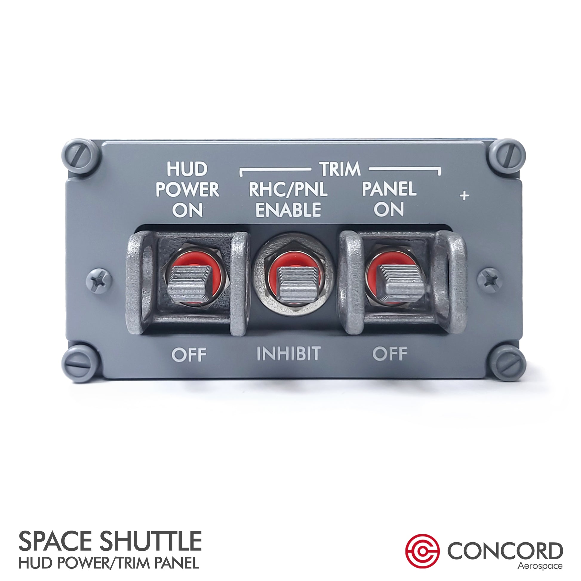 SPACE SHUTTLE FLIGHTDECK PANEL - HUD POWER / TRIM - Concord Aerospace