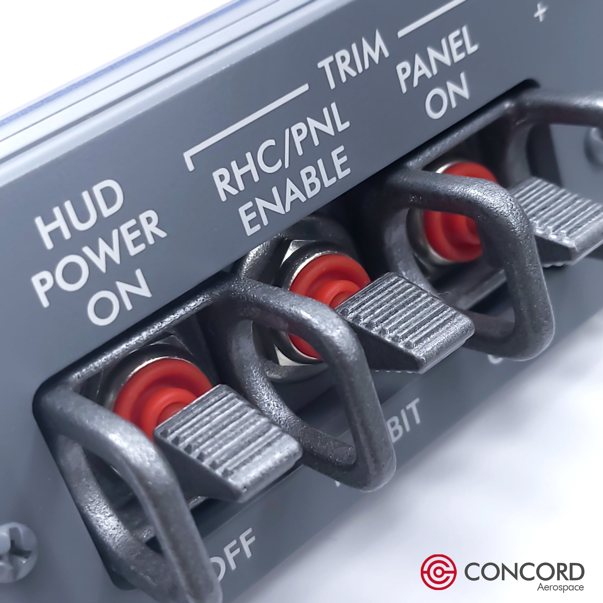 SPACE SHUTTLE FLIGHTDECK PANEL - HUD POWER / TRIM - Concord Aerospace