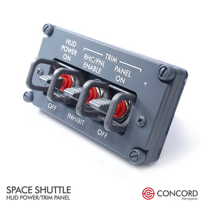 SPACE SHUTTLE FLIGHTDECK PANEL - HUD POWER / TRIM - Concord Aerospace