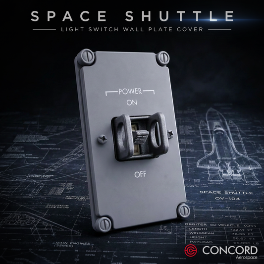 SPACE SHUTTLE LIGHT SWITCH PANEL WALLPLATE COVER - Concord Aerospace