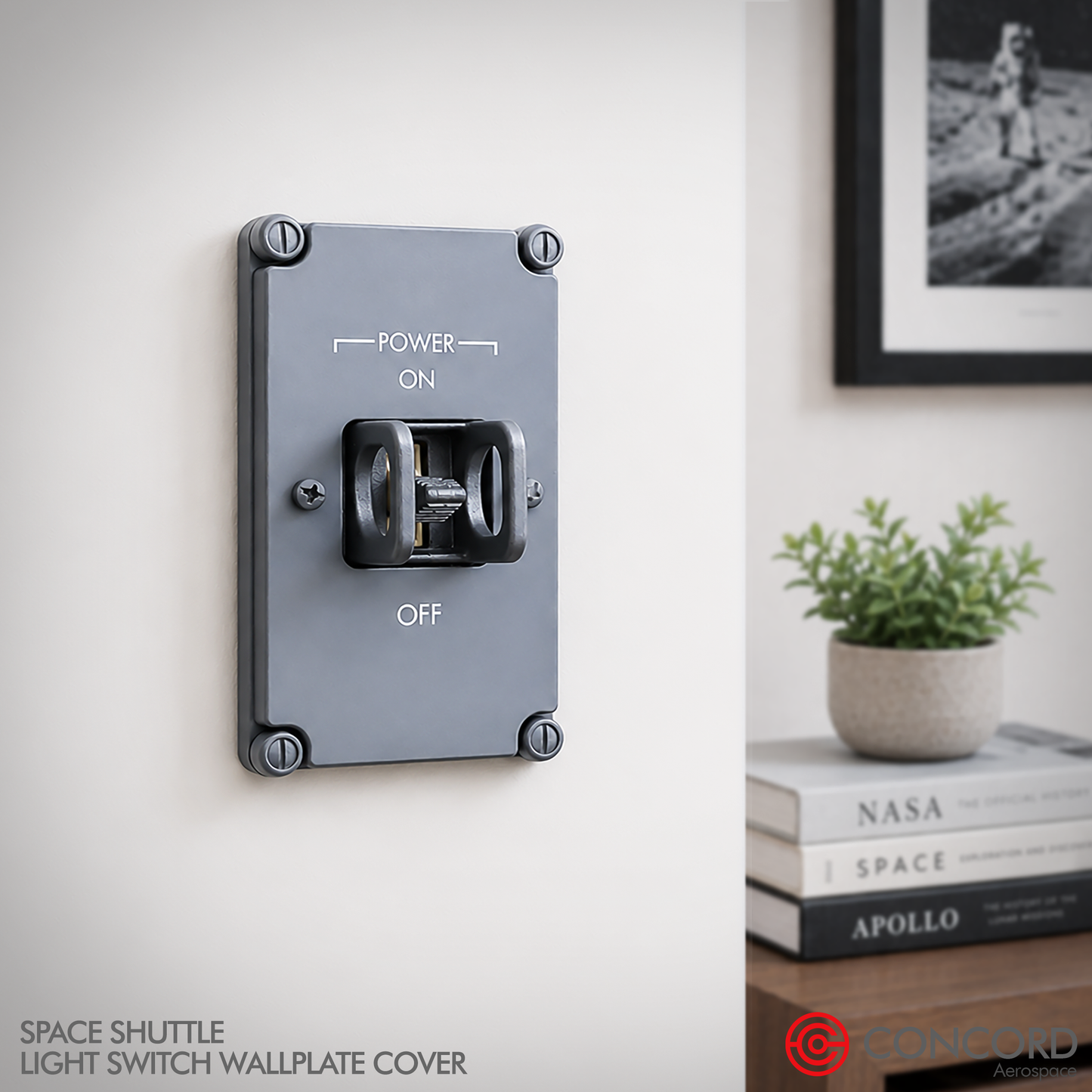 SPACE SHUTTLE LIGHT SWITCH PANEL WALLPLATE COVER