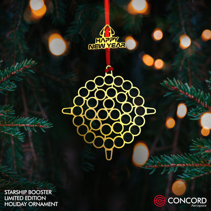 STARSHIP BOOSTER LIMITED EDITION TREE ORNAMENT - Concord Aerospace