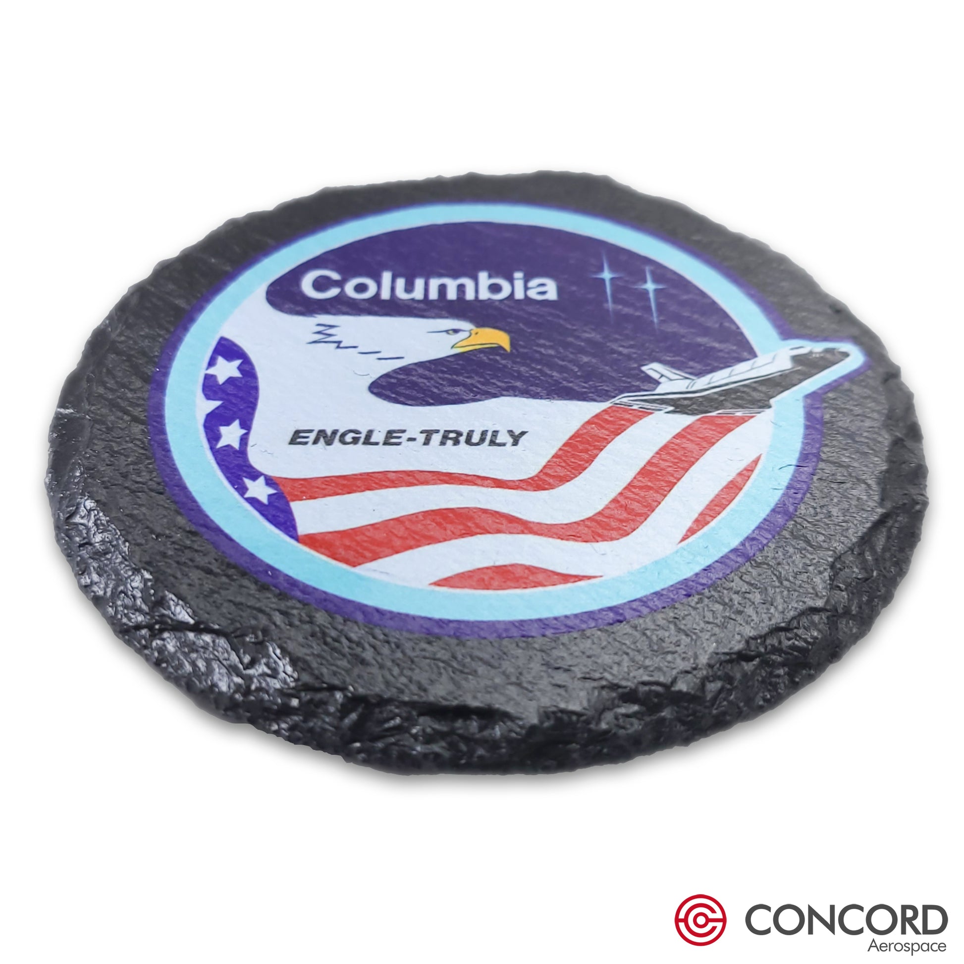 STS - 2 SPACE SHUTTLE - SLATE COASTER - Concord Aerospace Concord Aerospace Concord Aerospace Coasters