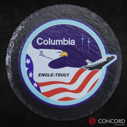 STS - 2 SPACE SHUTTLE - SLATE COASTER - Concord Aerospace Concord Aerospace Concord Aerospace Coasters