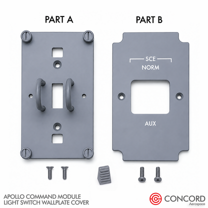 APOLLO LIGHT SWITCH PANEL WALLPLATE (COVER) - Concord Aerospace