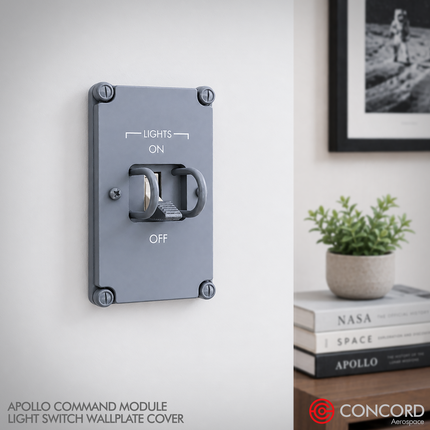 APOLLO LIGHT SWITCH PANEL WALLPLATE (COVER) - Concord Aerospace
