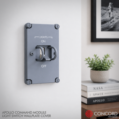 APOLLO LIGHT SWITCH PANEL WALLPLATE (COVER) - Concord Aerospace
