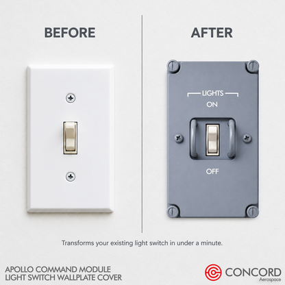 APOLLO LIGHT SWITCH PANEL WALLPLATE (COVER) - Concord Aerospace