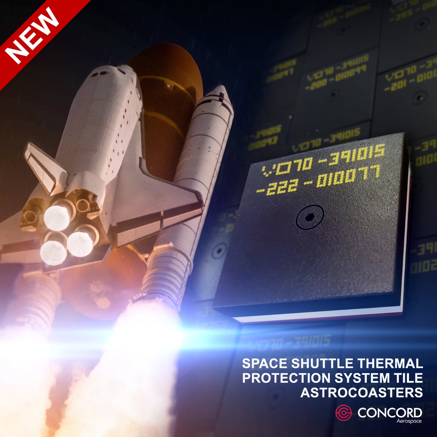 SPACE SHUTTLE THERMAL PROTECTION SYSTEM TILE ASTROCOASTER - Concord Aerospace