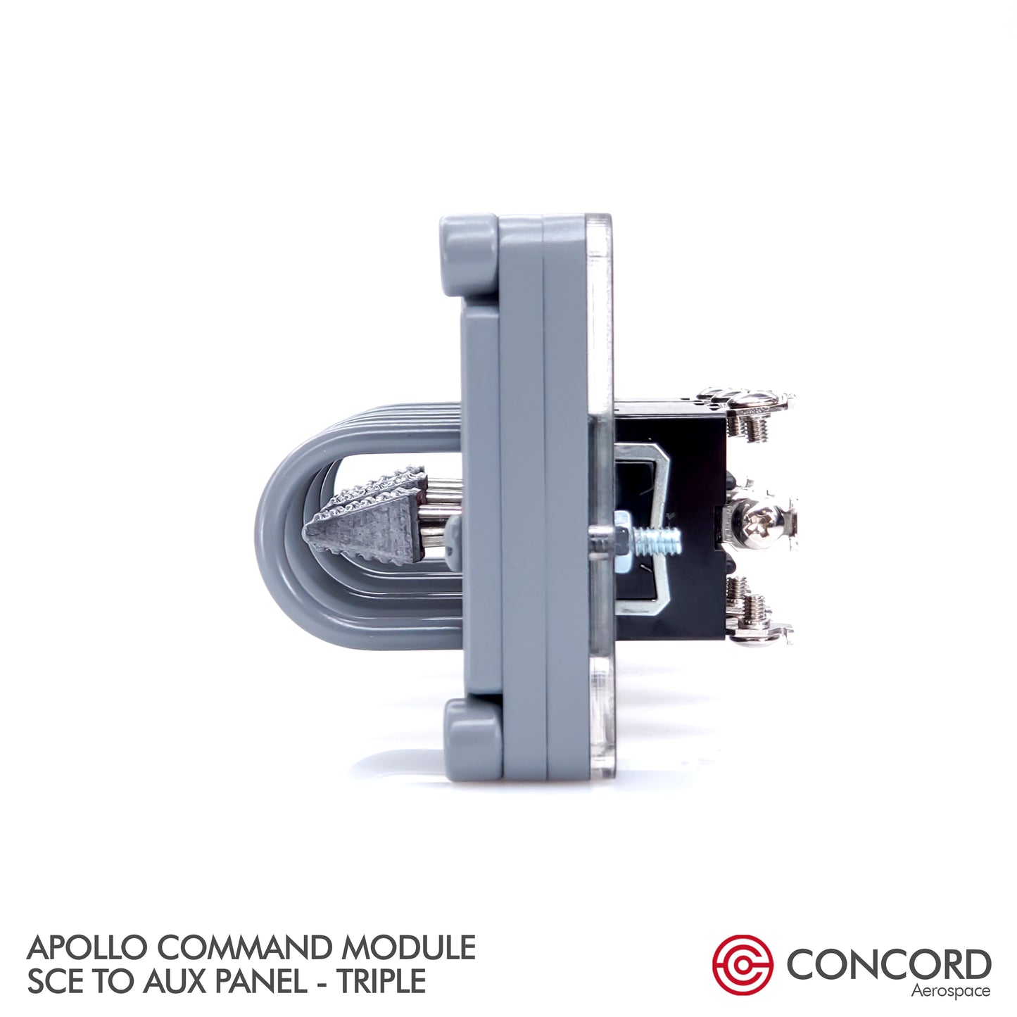 CUSTOMIZABLE APOLLO COMMAND MODULE TRIPLE SWITCH PANEL - Concord Aerospace