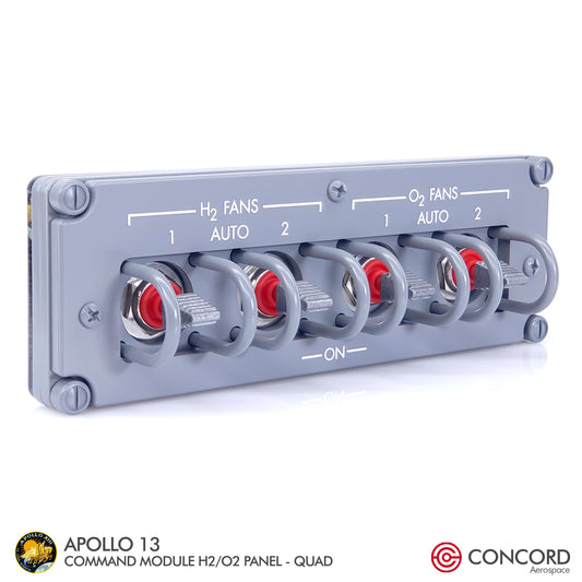 APOLLO13 COMMAND MODULE  H2/O2 FANS QUAD SWITCH PANEL - Concord Aerospace