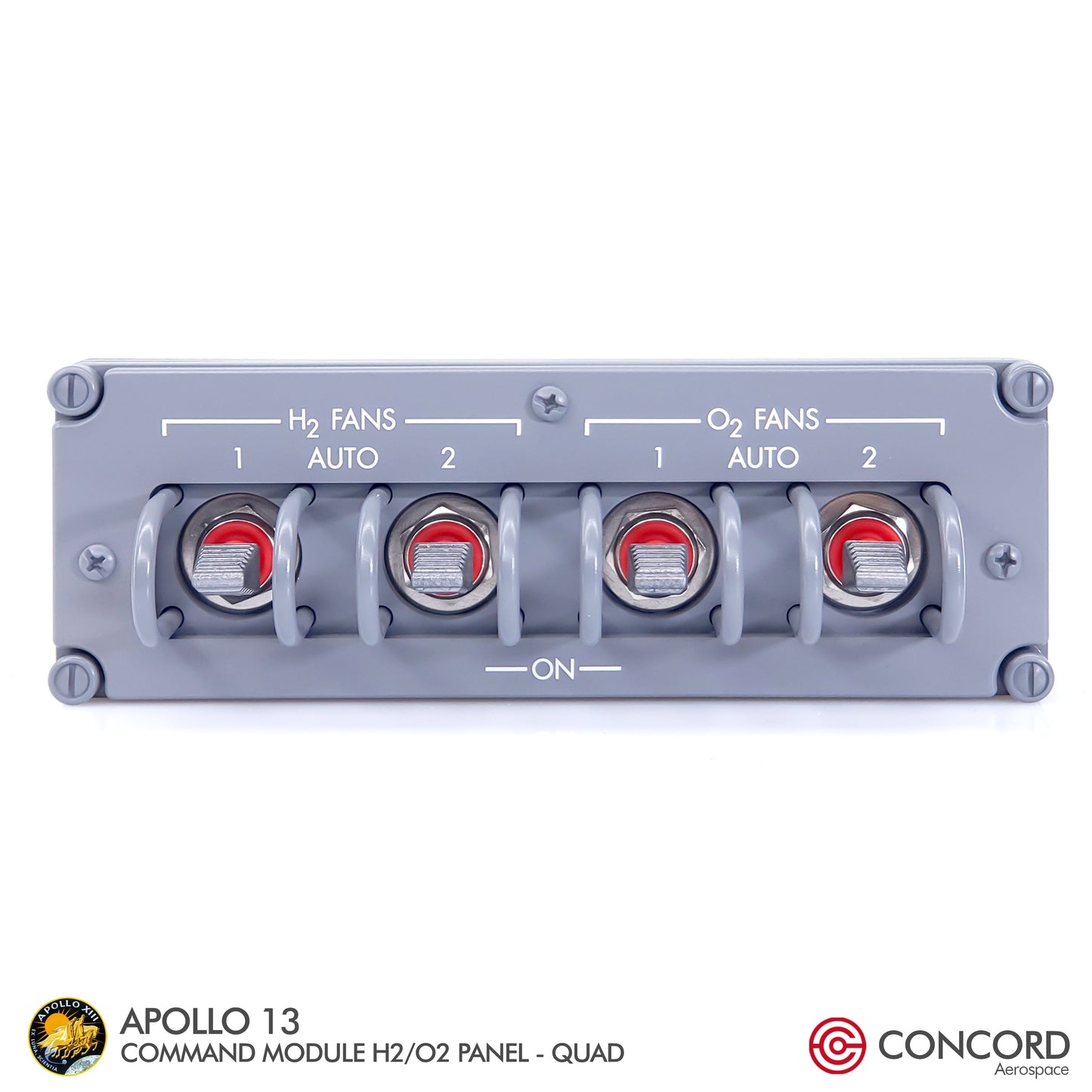 APOLLO13 COMMAND MODULE  H2/O2 FANS QUAD SWITCH PANEL - Concord Aerospace