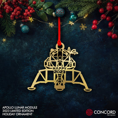 APOLLO LUNAR MODULE 2023 LIMITED EDITION TREE ORNAMENT - Concord Aerospace Concord Aerospace Concord Aerospace Holiday Ornament