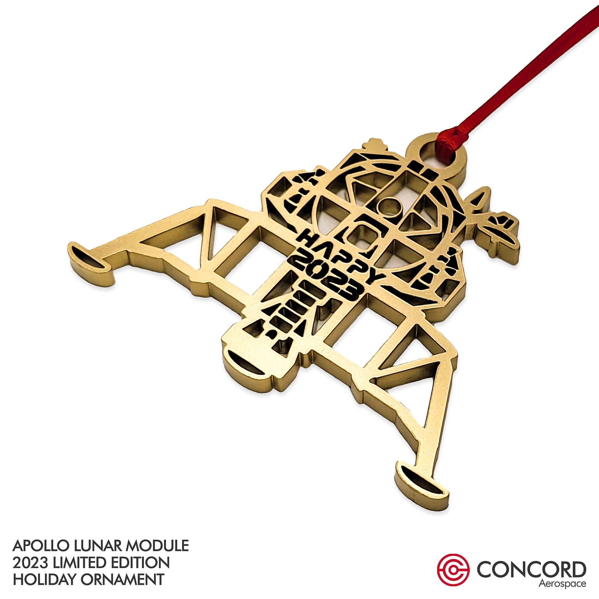 APOLLO LUNAR MODULE 2023 LIMITED EDITION TREE ORNAMENT - Concord Aerospace Concord Aerospace Concord Aerospace Holiday Ornament